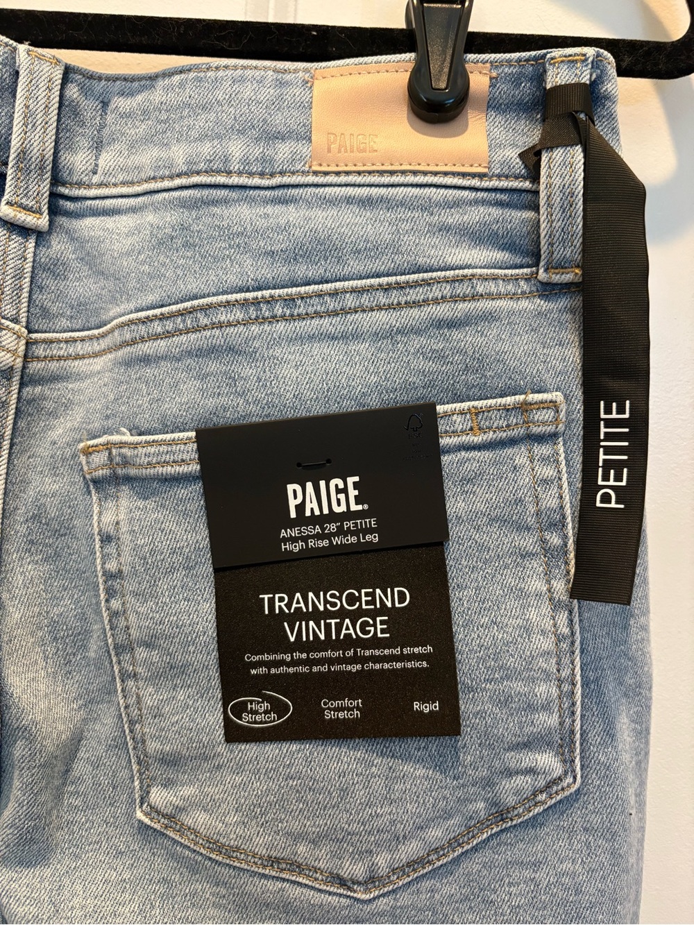 PAIGE Anessa Front Yoke High-Rise Wide-Leg Jeans -Size 30P, Brand New! - Picture 11 of 11